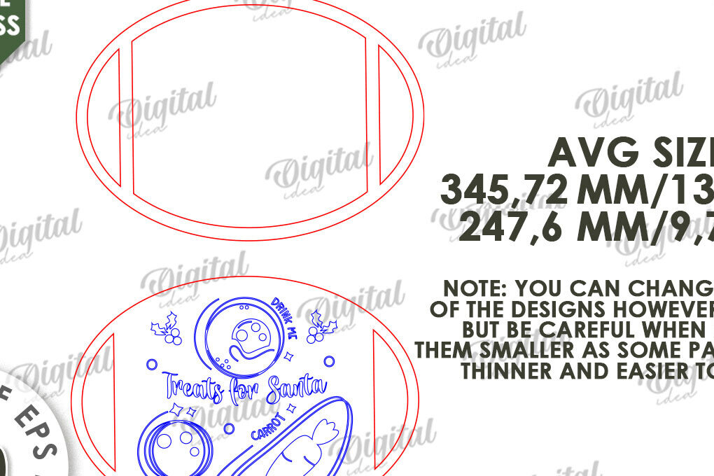 Intra απο ξύλο plywood 3mm-4mm πάχος 3D Δίσκοι Χριστουγέννων Δέσμη κοπής με λέιζερ Δίασταση 15x15 cm INTRAFABR-110382591 - Image 2