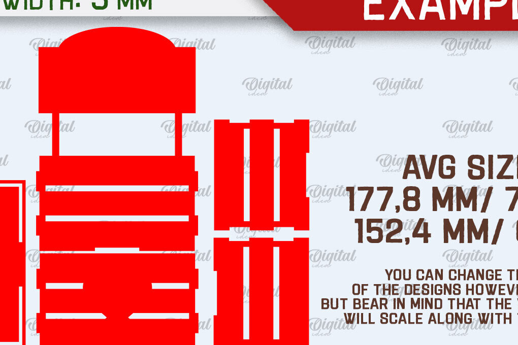 Intra απο ξύλο plywood 3mm-4mm πάχος Τρισδιάστατο κουτί χριστουγεννιάτικων λιχουδιών με Δίασταση 15x15 cm INTRAFABR-107015483 - Image 2