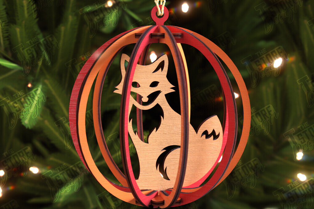 Intra απο ξύλο plywood 3mm-4mm πάχος 3D Παιχνίδι Χριστουγεννιάτικου Δέντρου | Διακόσμηση διακοπών Δίασταση 15x15 cm INTRAFABR-106124632