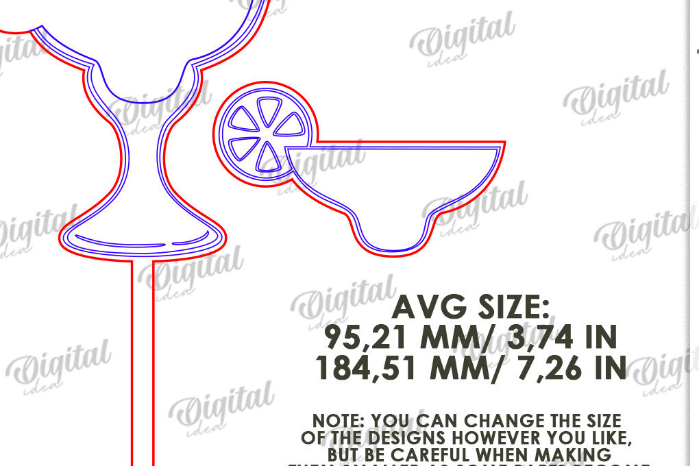 Intra απο ξύλο plywood 3mm-4mm πάχος 3D Cinco De Mayo Cake Topper Cut Δίασταση 30x20 cm INTRAFABR-119489754 - Image 2