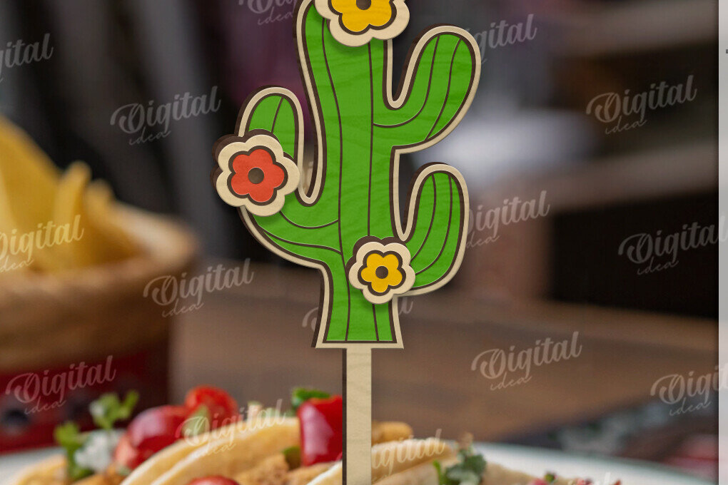 Intra απο ξύλο plywood 3mm-4mm πάχος 3D Cinco De Mayo Cake Δίασταση 30x20 cm INTRAFABR-119316222 - Image 10