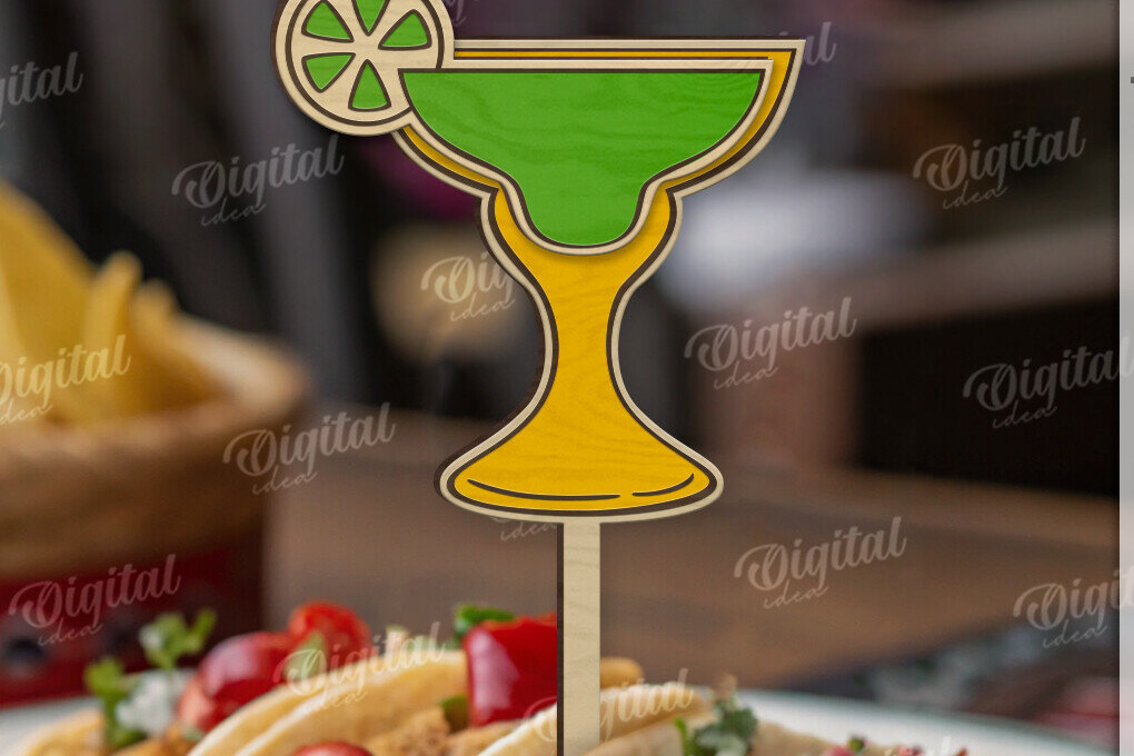 Intra απο ξύλο plywood 3mm-4mm πάχος 3D Cinco De Mayo Cake Δίασταση 30x20 cm INTRAFABR-119316222 - Image 11