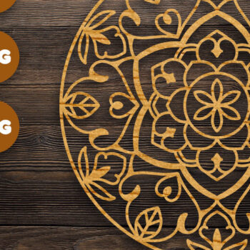 Intra απο ξύλο plywood 3mm-4mm πάχος 3D Circle Mandala για Cricut Δίασταση 30x30 cm INTRAFABR-72251735 - Image 1