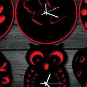 Intra απο ξύλο plywood 3mm-4mm πάχος 3D Clock πολλαπλών επιπέδων Δίασταση 15x15 cm INTRAFABR-28034862