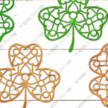 Intra απο ξύλο plywood 3mm-4mm πάχος Τρισδιάστατο Τριφύλλι, Τριφύλλι , Κοπή Χαρτιού Τριφύλλι Δίασταση 3600x3600 cm INTRAFABR-25030554 - Image 7