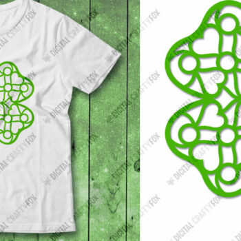 Intra απο ξύλο plywood 3mm-4mm πάχος Τρισδιάστατο Τριφύλλι, Τριφύλλι , Κοπή Χαρτιού Τριφύλλι Δίασταση 3600x3600 cm INTRAFABR-25030554 - Image 8