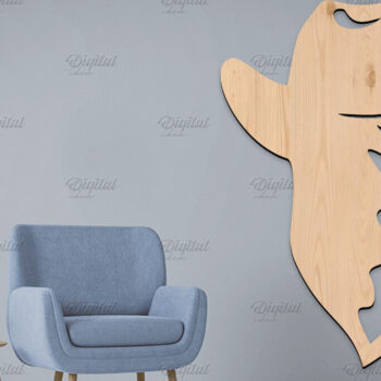 Intra απο ξύλο plywood 3mm-4mm πάχος κοπής με λέιζερ 3D Cowboy Wall Art Δίασταση 40x40 cm INTRAFABR-86602752 - Image 7