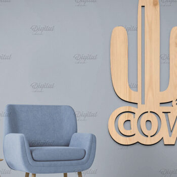 Intra απο ξύλο plywood 3mm-4mm πάχος κοπής με λέιζερ 3D Cowboy Wall Art Δίασταση 40x40 cm INTRAFABR-86602752 - Image 13