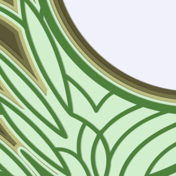 Intra απο ξύλο plywood 3mm-4mm πάχος 3D Crescent Moon Mandala Multilayer Δίασταση 30x30 cm INTRAFABR-24865630 - Image 4