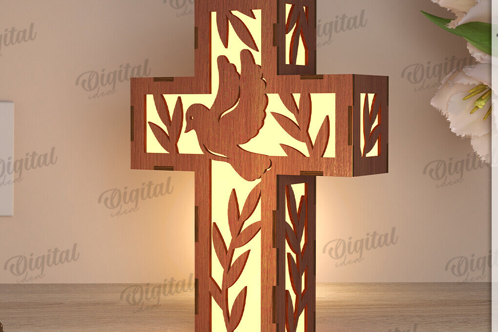 Intra απο ξύλο plywood 3mm-4mm πάχος Τρισδιάστατη λάμπα κοπής με λέιζερ Δίασταση 30x20 cm INTRAFABR-119722035