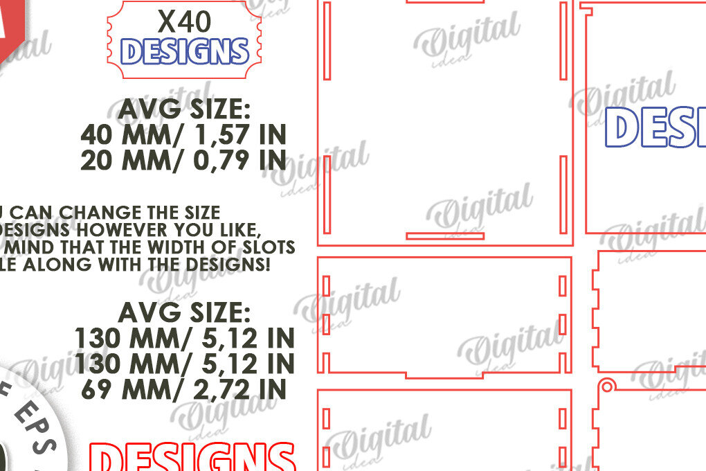 Intra απο ξύλο plywood 3mm-4mm πάχος 3D Date Night Box & Tokens Cut Δίασταση 30x20 cm INTRAFABR-115368891 - Image 4