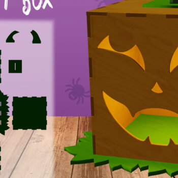 Intra απο ξύλο plywood 3mm-4mm πάχος Τρισδιάστατο ντεκόρ Jack O Lantern Cut Δίασταση 15x15 cm INTRAFABR-78570334 - Image 1