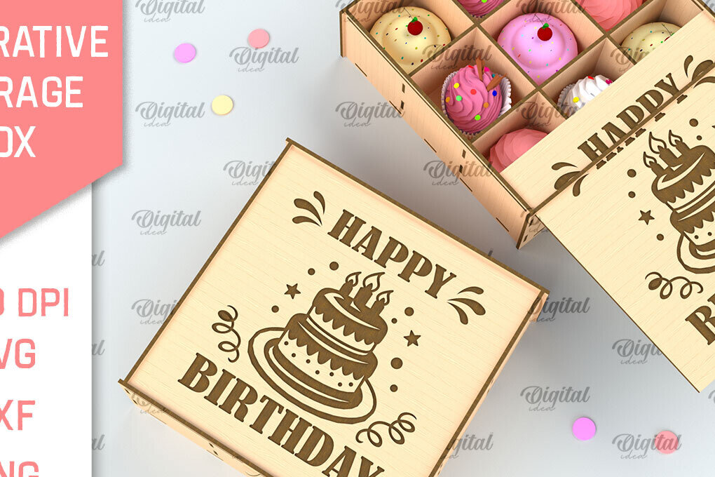 Intra απο ξύλο plywood 3mm-4mm πάχος Τρισδιάστατο διακοσμητικό κουτί αποθήκευσης Δίασταση 30x20 cm INTRAFABR-98045090