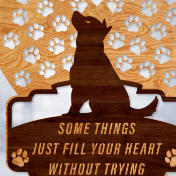 Intra απο ξύλο plywood 3mm-4mm πάχος Τρισδιάστατη δέσμη κοπής με λέιζερ αναδυόμενο σκύλο και γάτα Δίασταση 15x15 cm INTRAFABR-59986083 - Image 4