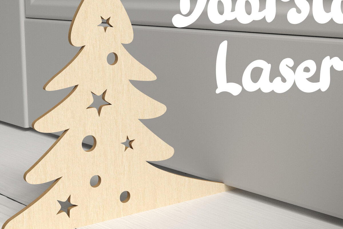 Intra απο ξύλο plywood 3mm-4mm πάχος 3D Doorstop Διακόσμηση σπιτιού. Doorstops  Δίασταση 30x20 cm INTRAFABR-81488561