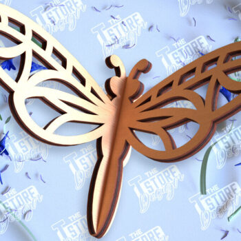 Intra απο ξύλο plywood 3mm-4mm πάχος 3D Dragonflie | Summer Design | CNC Δίασταση 30x20 cm INTRAFABR-98268793 - Image 1