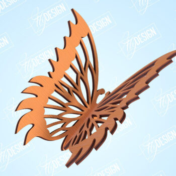 Intra απο ξύλο plywood 3mm-4mm πάχος 3D λιβελλούλες και πεταλούδες Δίασταση 30x20 cm INTRAFABR-99202821 - Image 9