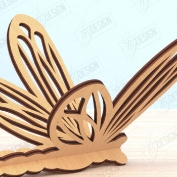 Intra απο ξύλο plywood 3mm-4mm πάχος Δέσμη 3D Dragonfly | Καλοκαίρι Δίασταση 30x20 cm INTRAFABR-119899135 - Image 5