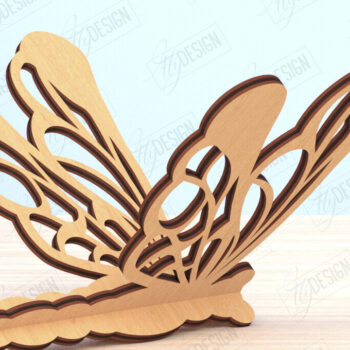 Intra απο ξύλο plywood 3mm-4mm πάχος 3D Dragonfly Cut  | Καλοκαιρινό σχέδιο Δίασταση 30x20 cm INTRAFABR-119898575 - Image 1