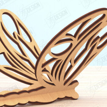 Intra απο ξύλο plywood 3mm-4mm πάχος 3D Dragonfly Cut  | Καλοκαιρινό σχέδιο Δίασταση 30x20 cm INTRAFABR-119898565 - Image 1