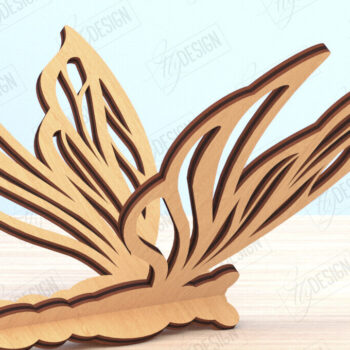 Intra απο ξύλο plywood 3mm-4mm πάχος 3D Dragonfly Cut  | Καλοκαιρινό σχέδιο Δίασταση 30x20 cm INTRAFABR-119898572 - Image 1