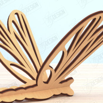 Intra απο ξύλο plywood 3mm-4mm πάχος 3D Dragonfly | Summer Design | CNC Δίασταση 30x20 cm INTRAFABR-119484121 - Image 1