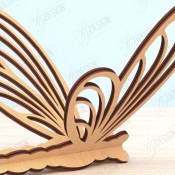 Intra απο ξύλο plywood 3mm-4mm πάχος 3D Dragonfly | Summer Design | CNC Δίασταση 30x20 cm INTRAFABR-119484109 - Image 1