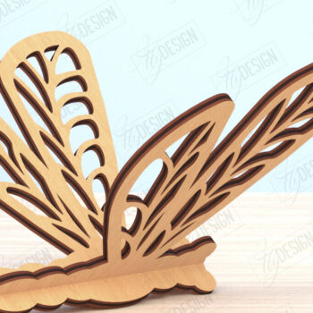 Intra απο ξύλο plywood 3mm-4mm πάχος 3D Dragonfly | Summer Design | CNC Δίασταση 30x20 cm INTRAFABR-119484114 - Image 1