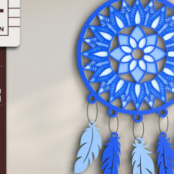 Intra απο ξύλο plywood 3mm-4mm πάχος 3D Dream Catchers Layered BNDLE Δίασταση 20x30 cm INTRAFABR-101454377 - Image 6