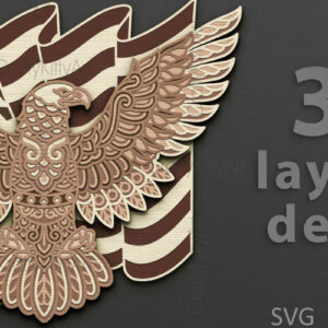 Intra απο ξύλο plywood 3mm-4mm πάχος 3d Eagle , 4 Ιουλίου Patriotic Δίασταση 7x7 cm INTRAFABR-124403726