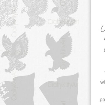 Intra απο ξύλο plywood 3mm-4mm πάχος 3d Eagle , 4 Ιουλίου Patriotic Δίασταση 7x7 cm INTRAFABR-124403720 - Image 3