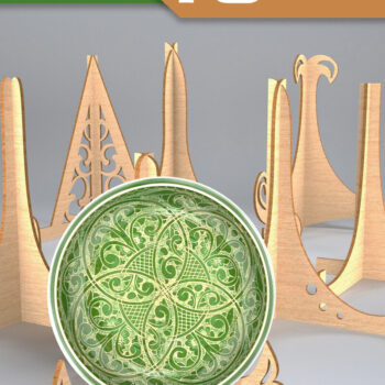 Intra απο ξύλο plywood 3mm-4mm πάχος 3D Easel Stand. Δίασταση 30x20 cm INTRAFABR-82534517 - Image 1