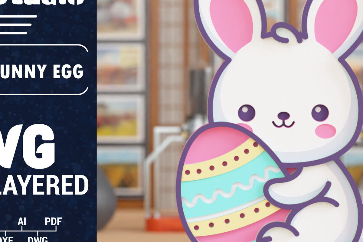 Intra απο ξύλο plywood 3mm-4mm πάχος Τρισδιάστατη πολλαπλών στρώσεων πασχαλινών αυγών Δίασταση 1500x1500 cm INTRAFABR-118346497