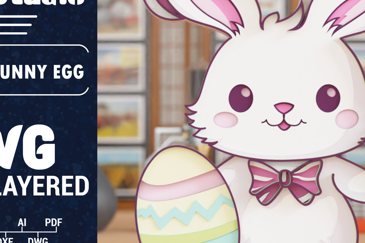 Intra απο ξύλο plywood 3mm-4mm πάχος Τρισδιάστατη πολλαπλών στρώσεων πασχαλινών αυγών Δίασταση 1500x1500 cm INTRAFABR-118210995