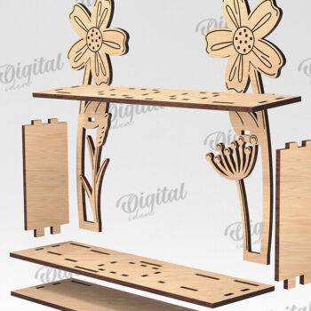 Intra απο ξύλο plywood 3mm-4mm πάχος Τρισδιάστατη πασχαλινή διακόσμηση με λέιζερ. Πασχαλινό περίπτερο Δίασταση 15x15 cm INTRAFABR-115232770 - Image 2