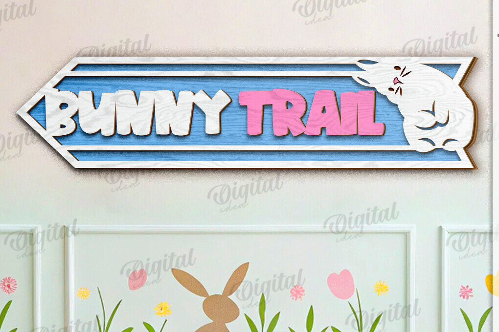 Intra απο ξύλο plywood 3mm-4mm πάχος τρισδιάστατης πασχαλινής κατευθυντικής πινακίδας Δίασταση 15x15 cm INTRAFABR-118208262