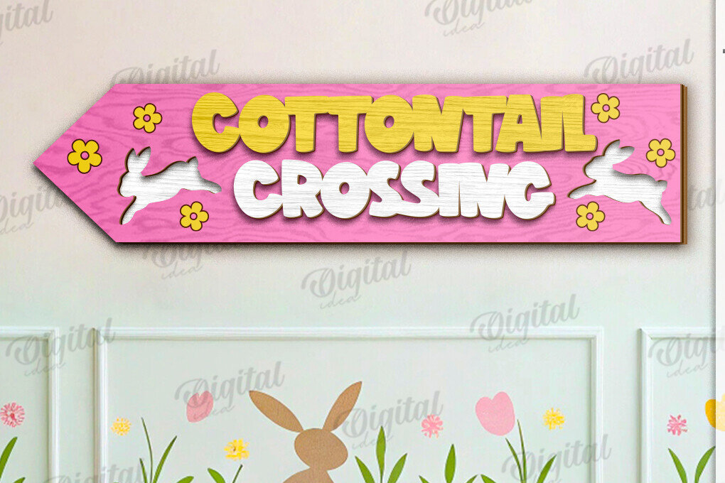 Intra απο ξύλο plywood 3mm-4mm πάχος τρισδιάστατης πασχαλινής κατευθυντικής πινακίδας Δίασταση 15x15 cm INTRAFABR-118208418