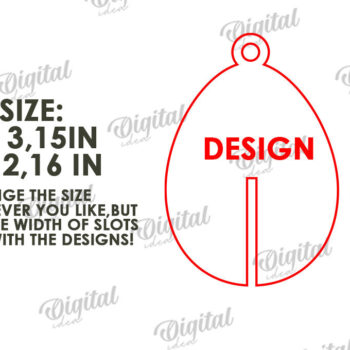 Intra απο ξύλο plywood 3mm-4mm πάχος Τρισδιάστατη πασχαλινών αυγών. Πασχαλινό στολίδι Δίασταση 3x3 cm INTRAFABR-117415363 - Image 2