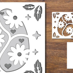 Intra απο ξύλο plywood 3mm-4mm πάχος 3D Papercut με στρώσεις πασχαλινών αυγών 2 Δίασταση 15x15 cm INTRAFABR-91774093
