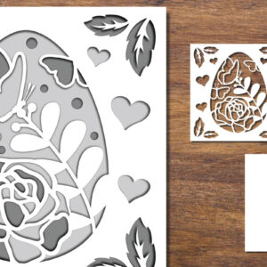 Intra απο ξύλο plywood 3mm-4mm πάχος 3D Papercut 8 με στρώσεις πασχαλινών αυγών Δίασταση 15x15 cm INTRAFABR-91774445