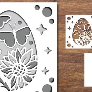 Intra απο ξύλο plywood 3mm-4mm πάχος 3D Papercut με στρώσεις πασχαλινών αυγών 9 Δίασταση 15x15 cm INTRAFABR-91774495