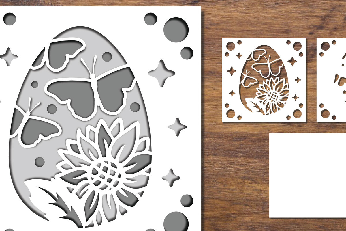 Intra απο ξύλο plywood 3mm-4mm πάχος 3D Papercut με στρώσεις πασχαλινών αυγών 9 Δίασταση 15x15 cm INTRAFABR-91774495