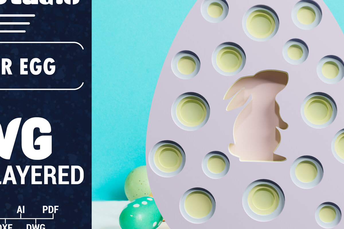 Intra απο ξύλο plywood 3mm-4mm πάχος 3D Πασχαλινό αυγό πολλαπλών στρώσεων χαρτί κοπής Δίασταση 1200x1200 cm INTRAFABR-61851649