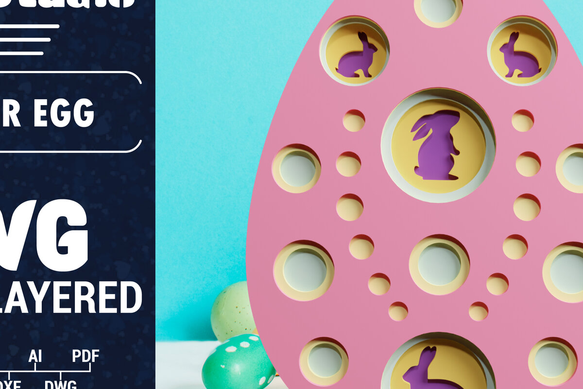 Intra απο ξύλο plywood 3mm-4mm πάχος 3D Πασχαλινό αυγό πολλαπλών στρώσεων χαρτί κοπής Δίασταση 1200x1200 cm INTRAFABR-61851659