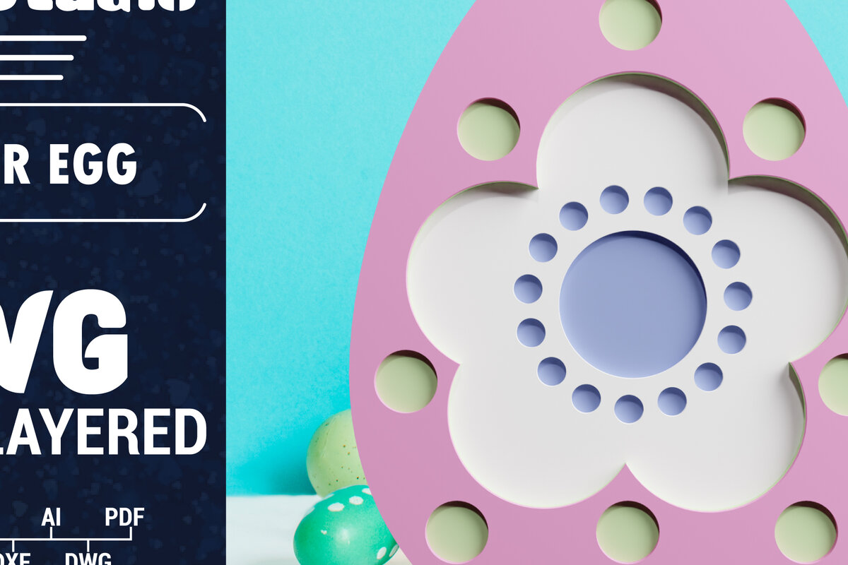 Intra απο ξύλο plywood 3mm-4mm πάχος 3D Πασχαλινό αυγό πολλαπλών στρώσεων χαρτί κοπής Δίασταση 1200x1200 cm INTRAFABR-61851631