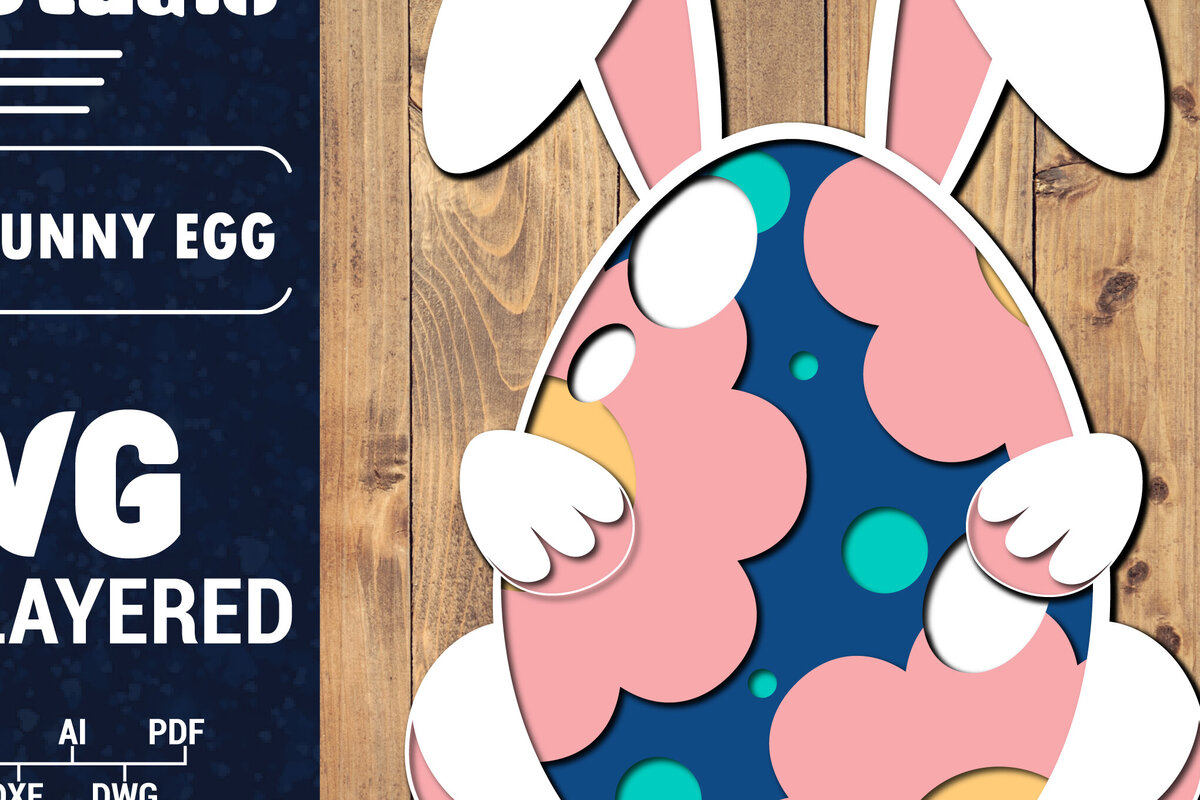 Intra απο ξύλο plywood 3mm-4mm πάχος 3D Πασχαλινό Αυγό Πολυστρωματικό PaperCut 16 Δίασταση 1500x1500 cm INTRAFABR-91166008