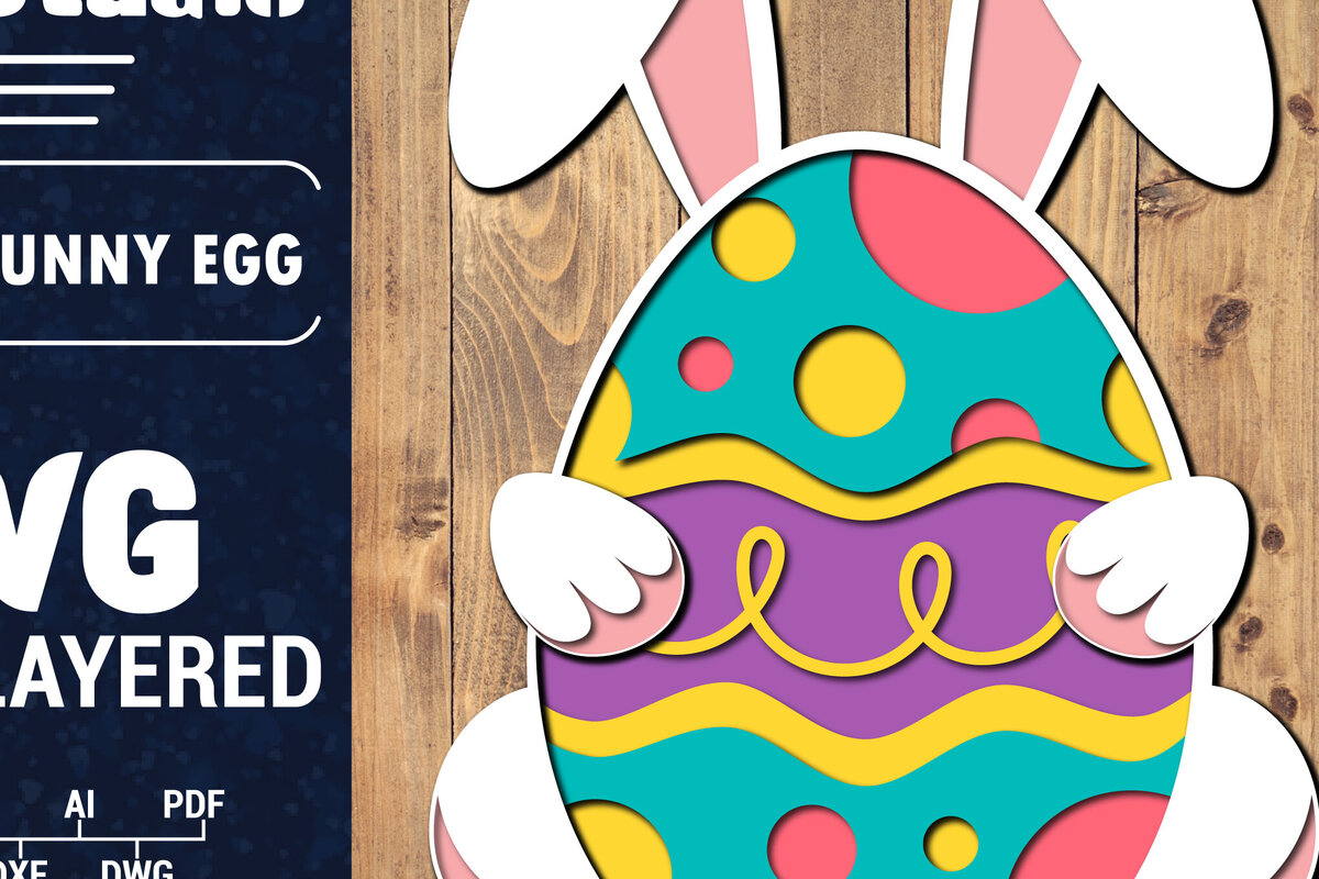 Intra απο ξύλο plywood 3mm-4mm πάχος 3D Πασχαλινό Αυγό Πολυστρωματικό PaperCut 25 Δίασταση 1500x1500 cm INTRAFABR-91198567