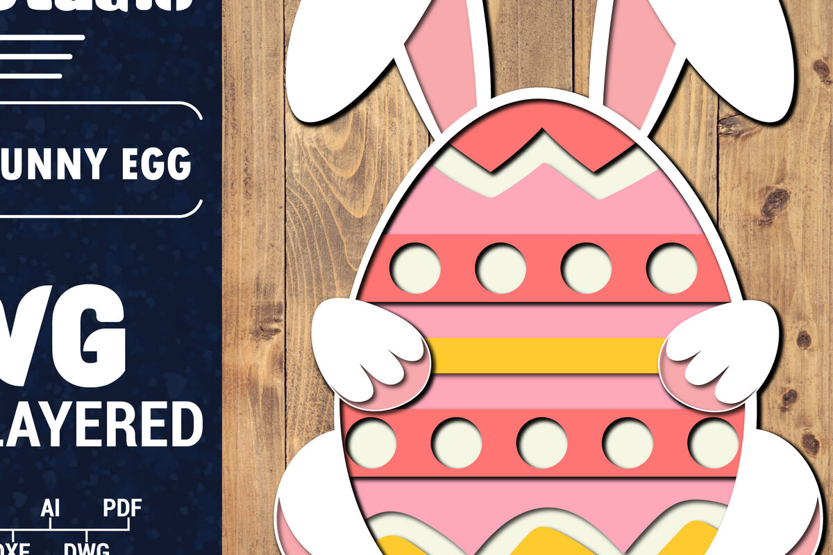 Intra απο ξύλο plywood 3mm-4mm πάχος 3D Πασχαλινό Αυγό Πολυστρωματικό PaperCut 31 Δίασταση 1500x1500 cm INTRAFABR-91198604