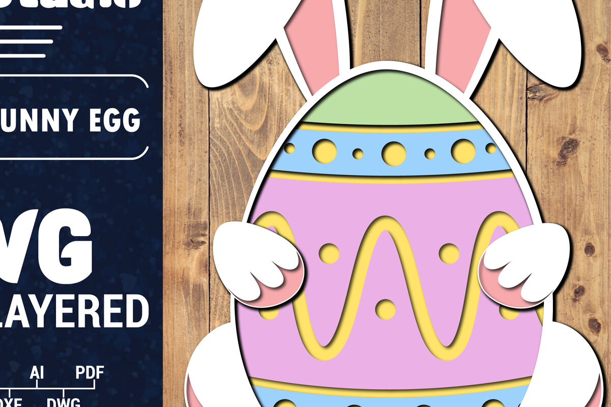 Intra απο ξύλο plywood 3mm-4mm πάχος 3D Πασχαλινό αυγό Πολυστρωματικό PaperCut 7 Δίασταση 1500x1500 cm INTRAFABR-91485321