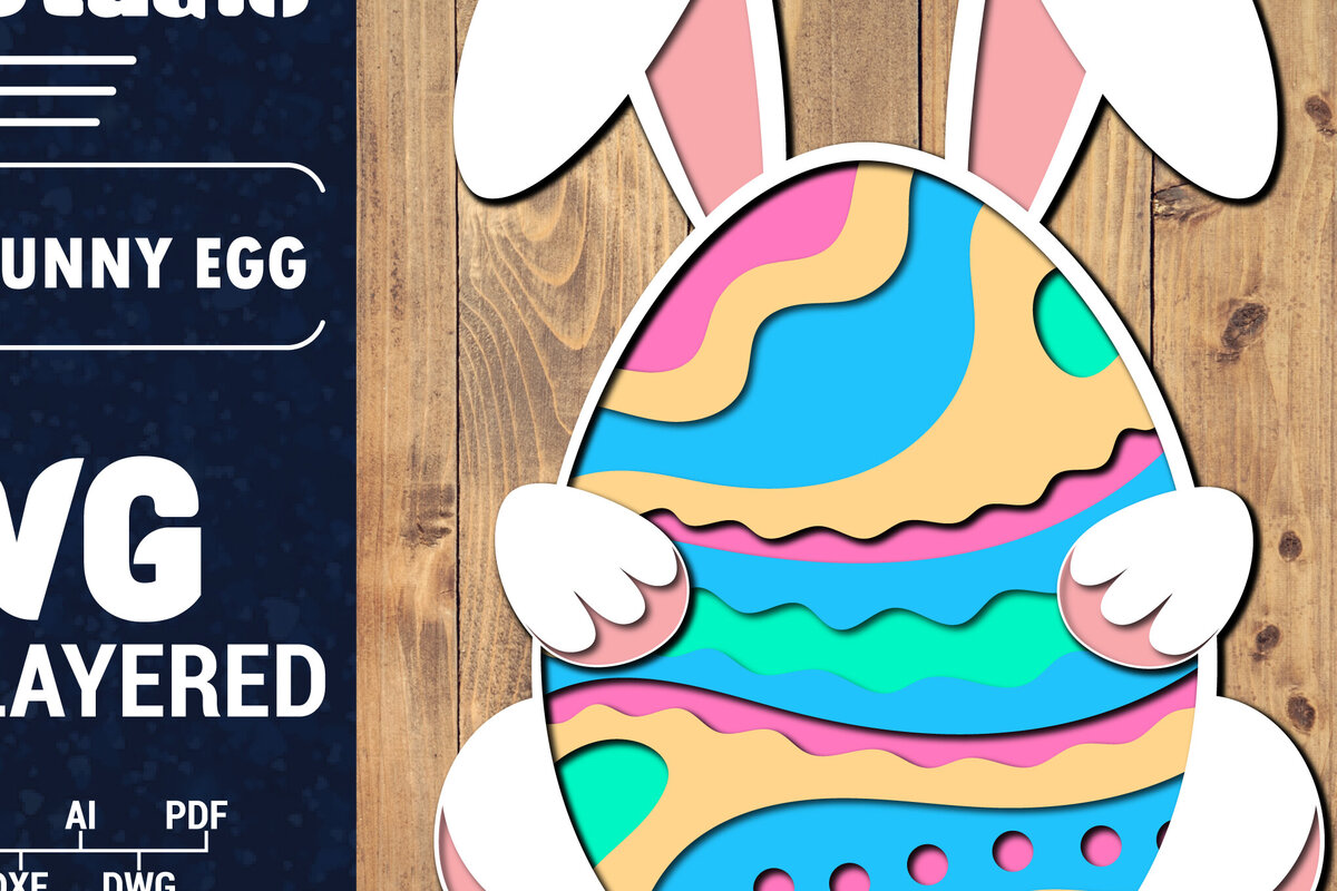 Intra απο ξύλο plywood 3mm-4mm πάχος 3D Πασχαλινό αυγό Πολυστρωματικό PaperCut 7 Δίασταση 1500x1500 cm INTRAFABR-91485330